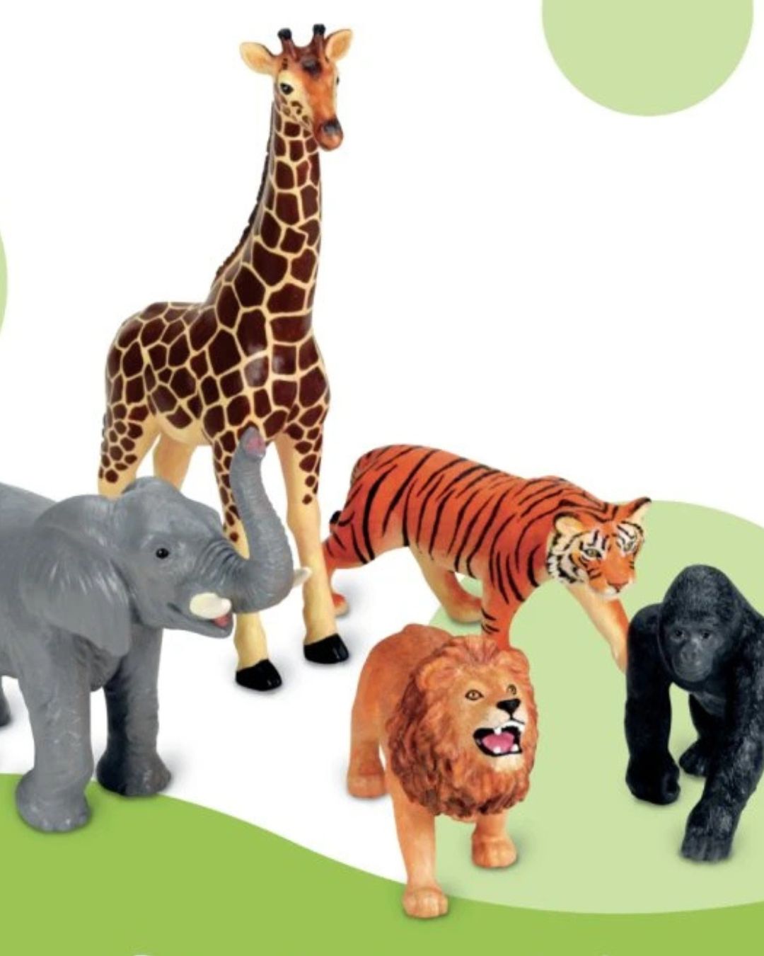 Learning Resources - Jumbo Jungle Animals – velké figurky zvířat z džungle (5 ks) 2